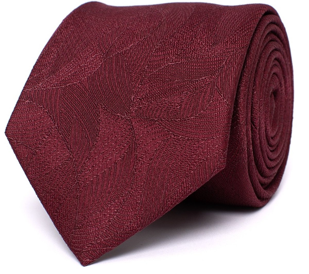 DANIEL Silk tie with graphic pattern Burgundy (TRTIIE352 - 602)