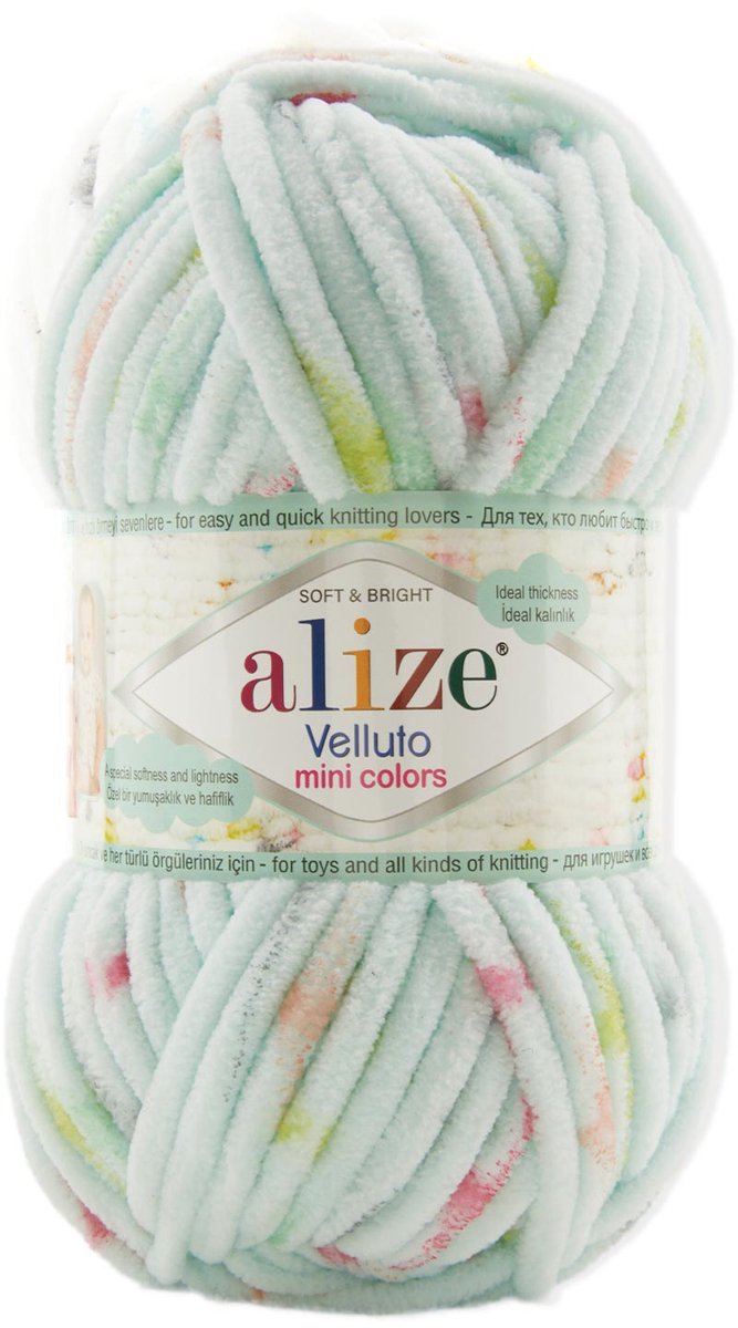 Alize Velluto Mini Colors 8118 Pakket 5 Bollen