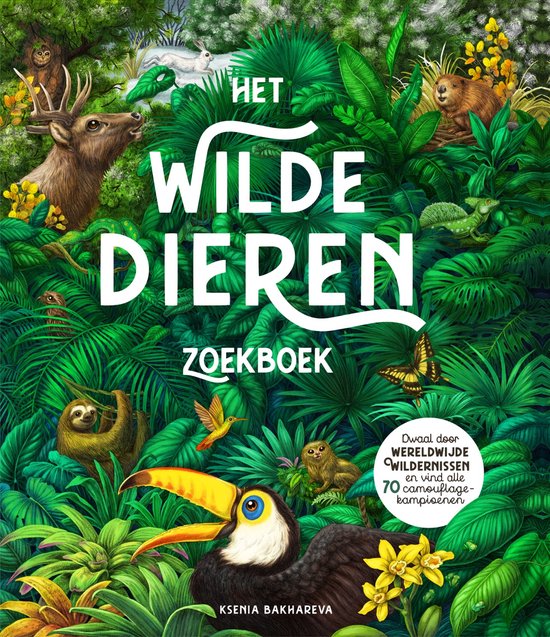 Het wilde dieren zoekboek - cover