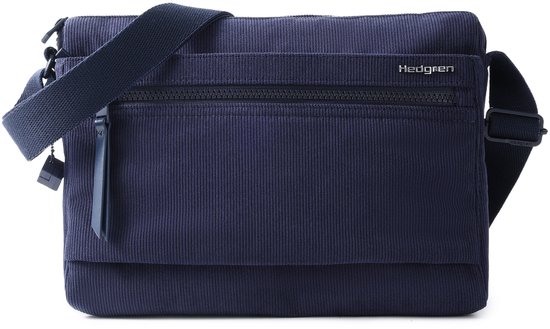 Hedgren Eye Medium Sac bandoulière femme avec protection RFID – Taille moyenne – Velours Peacoat Blue