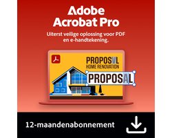 Adobe Acrobat Pro - 12 Maanden - 1 Apparaat - Meertalig - PC/MAC Download