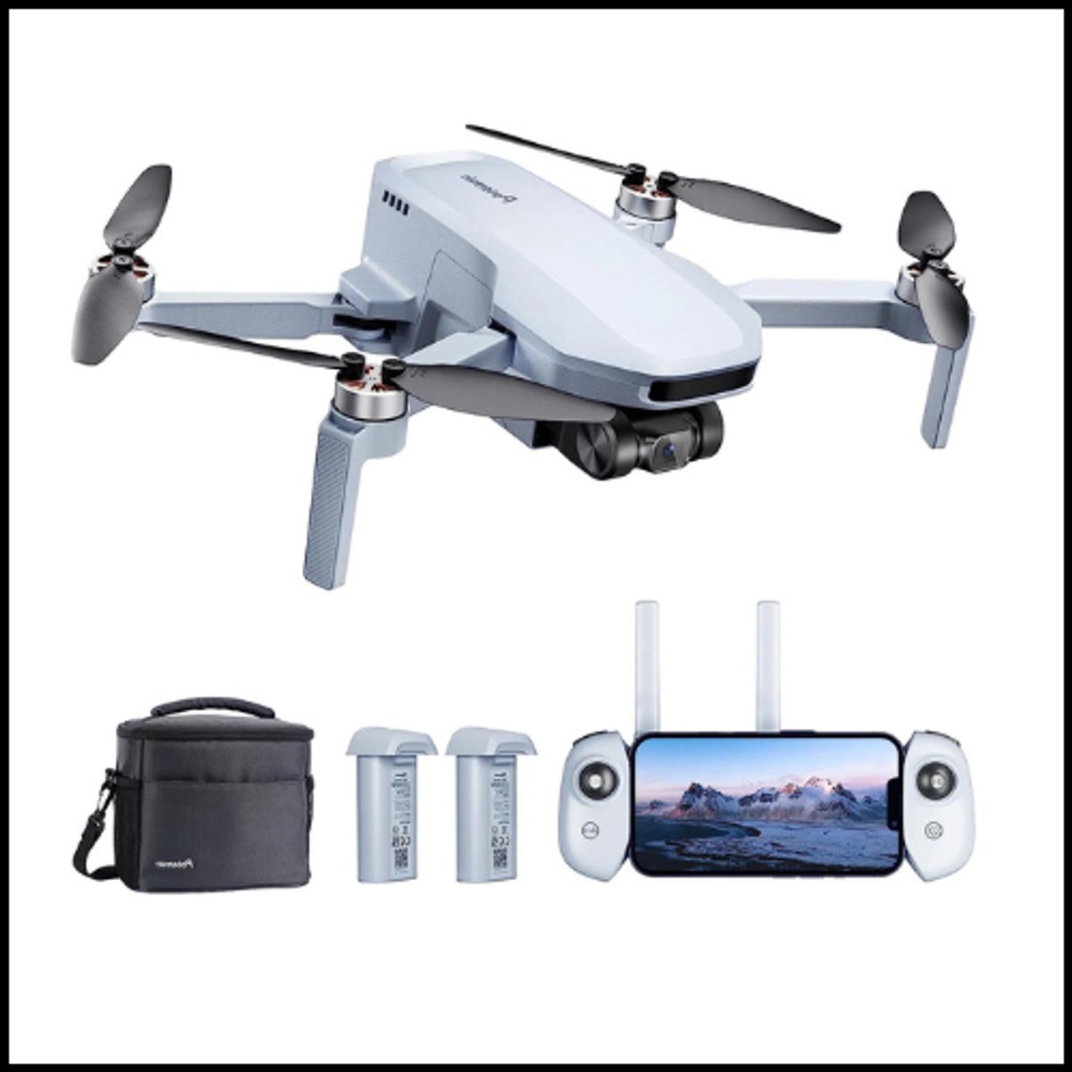 Enkelassige Gimbal 4K GPS Drone – Professionele Mini Drone – Onder 249g – 4KM Bereik – 12MP Camera – 4K UHD Video – Windbestendig Niveau 5 – Beginner & Gevorderd – App & GPS – Lange Vliegtijd – Buitengebruik