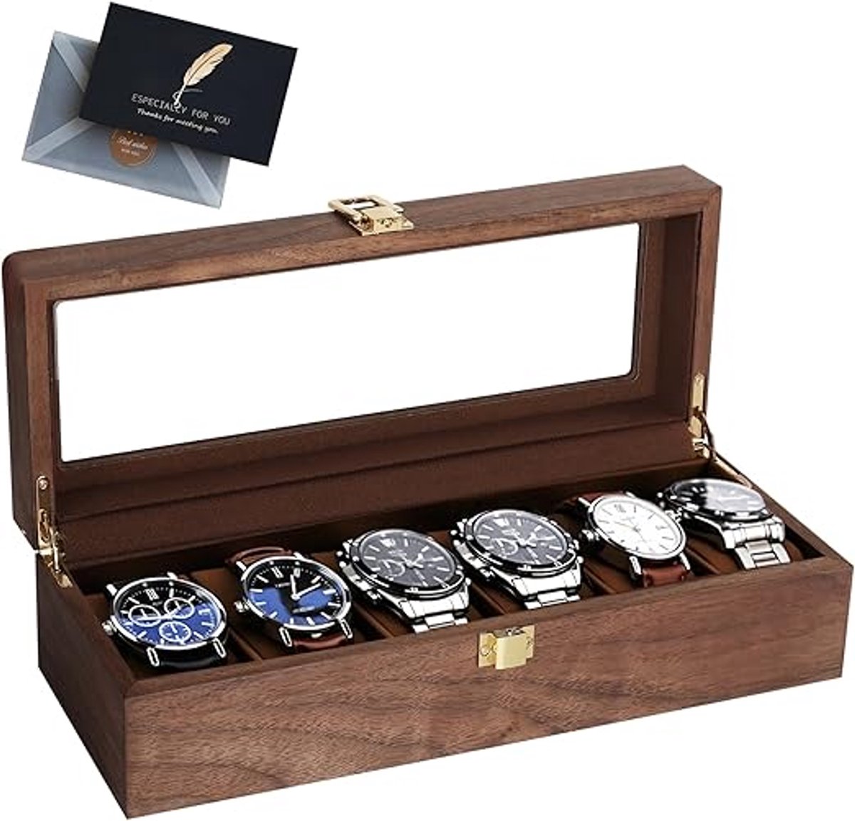 Luxe horlogedoos voor het veilig opbergen van horloges