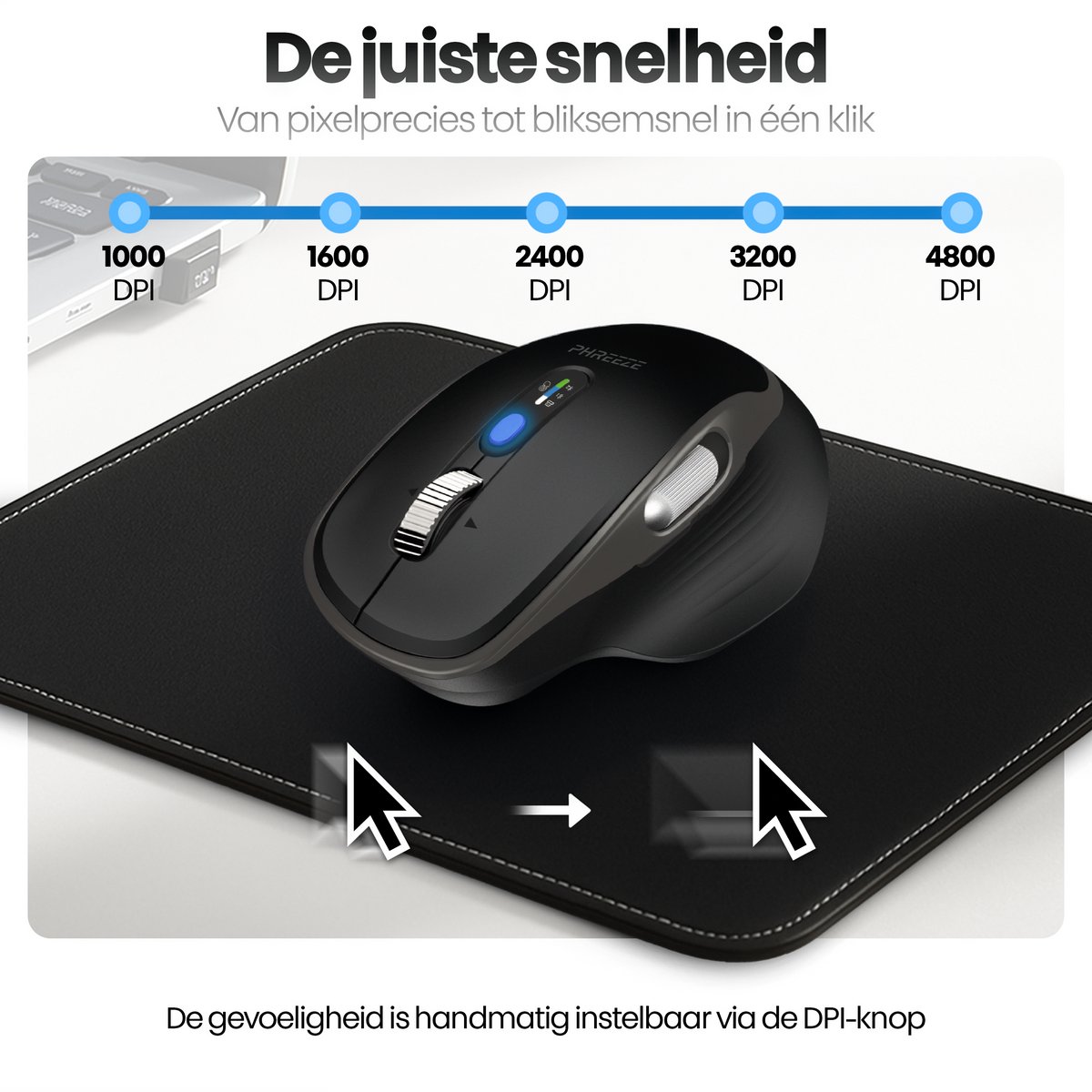 Phreeze Master 3S Draadloze Ergonomische Muis thumbnail 3