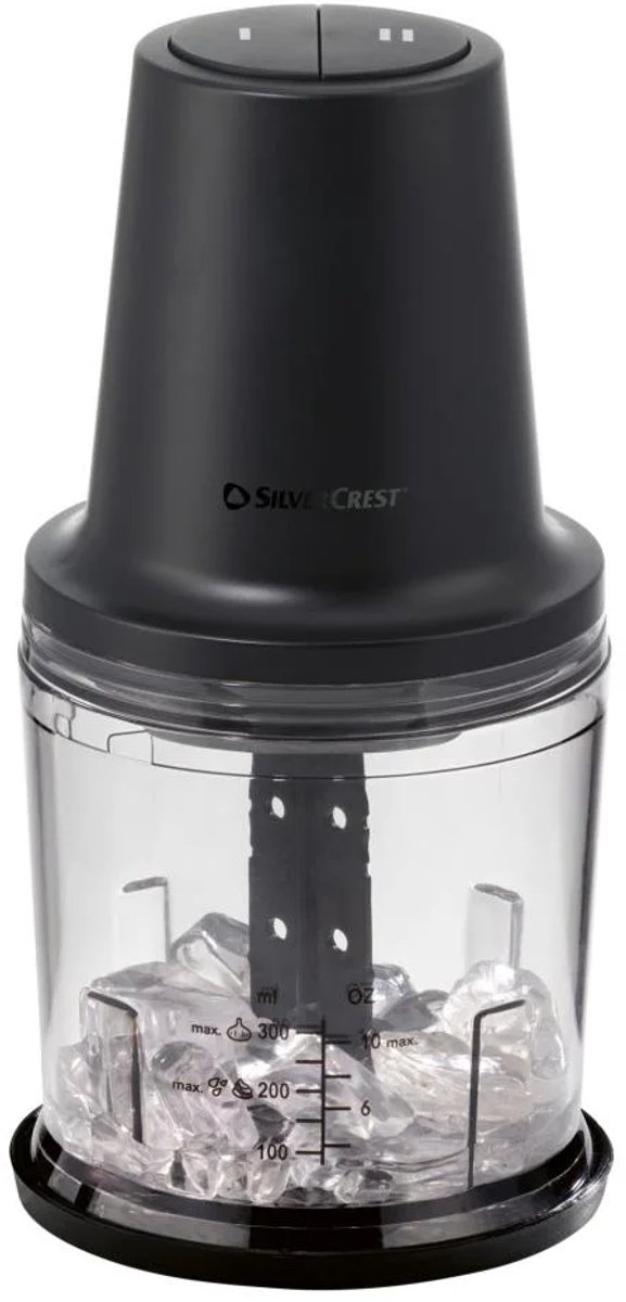 SILVERCREST Multihakker Zwart 260W - 300ml kleine multihakker - 2 snelheidsstanden -hakmolen van SilverCrest — afbeelding 2