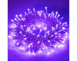 MUPOO Lichtsnoer Buiten en Binnen - IP44 30M 300LEDs Paars licht -Fairy Light- 8 Modes-Kerstverlichting-Voor Tuin-Balkon-Buitensfeer
