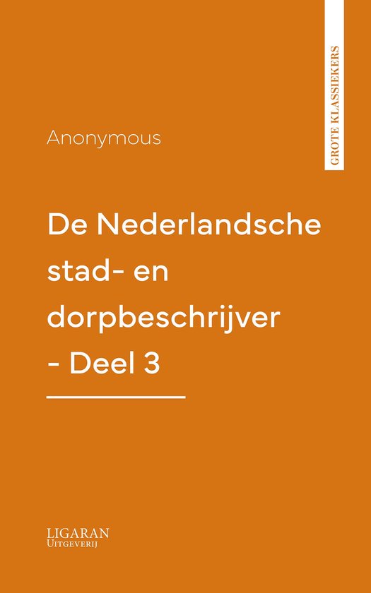 De Nederlandsche stad- en dorpbeschrijver - Deel 3 - cover