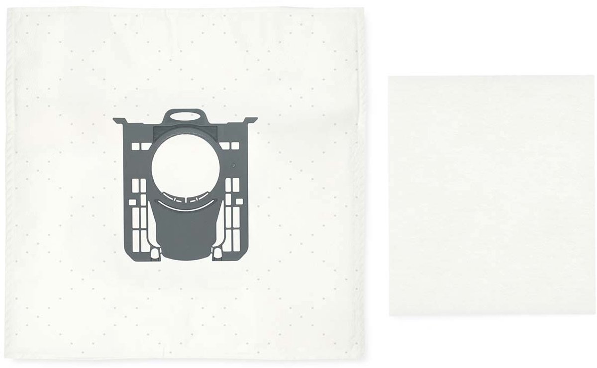 Nedis Stofzuigerzak - 4 Stuks - Synthetisch - Meest verkocht voor: Replacement for Electrolux, AEG and Philips Original Bag - Wit