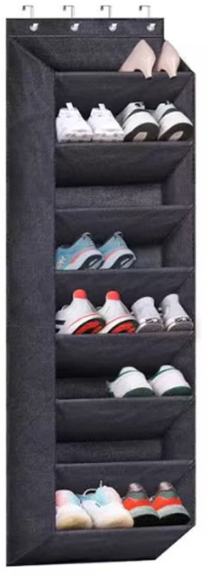 Schoenenorganizer, 10-laags schoenenrek voor deur, stabiel, hangend