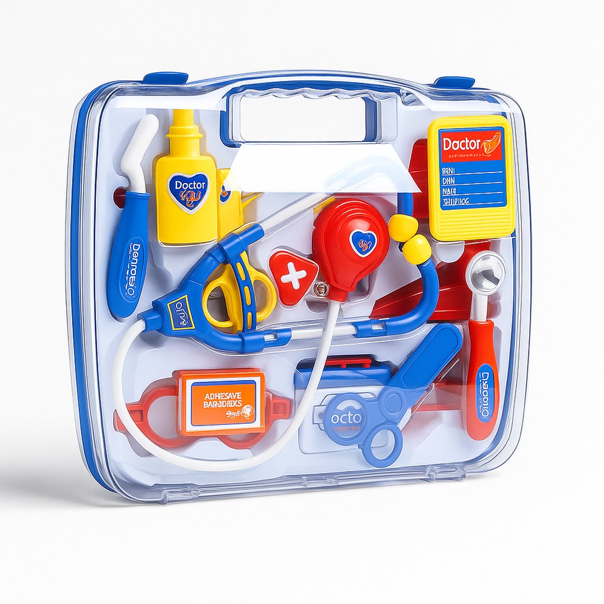 Dokterset Speelgoed - Dokterset 14 delig - Doktersset - Dokterskoffer - Speelgoed Doktersset - Dokter Speelgoed - Dokter Speelgoed Koffer - Black Fryday Deals - Sinterklaas Cadeautjes — afbeelding 7