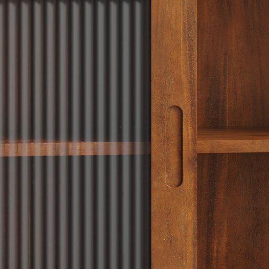 HAINEW Moderne hangkast, keukenkast, wandkast met 2 glazen deuren, metaal en glas, badkamerkast, sideboard, hangend, medicijnkastje voor keuken, badkamer (groen