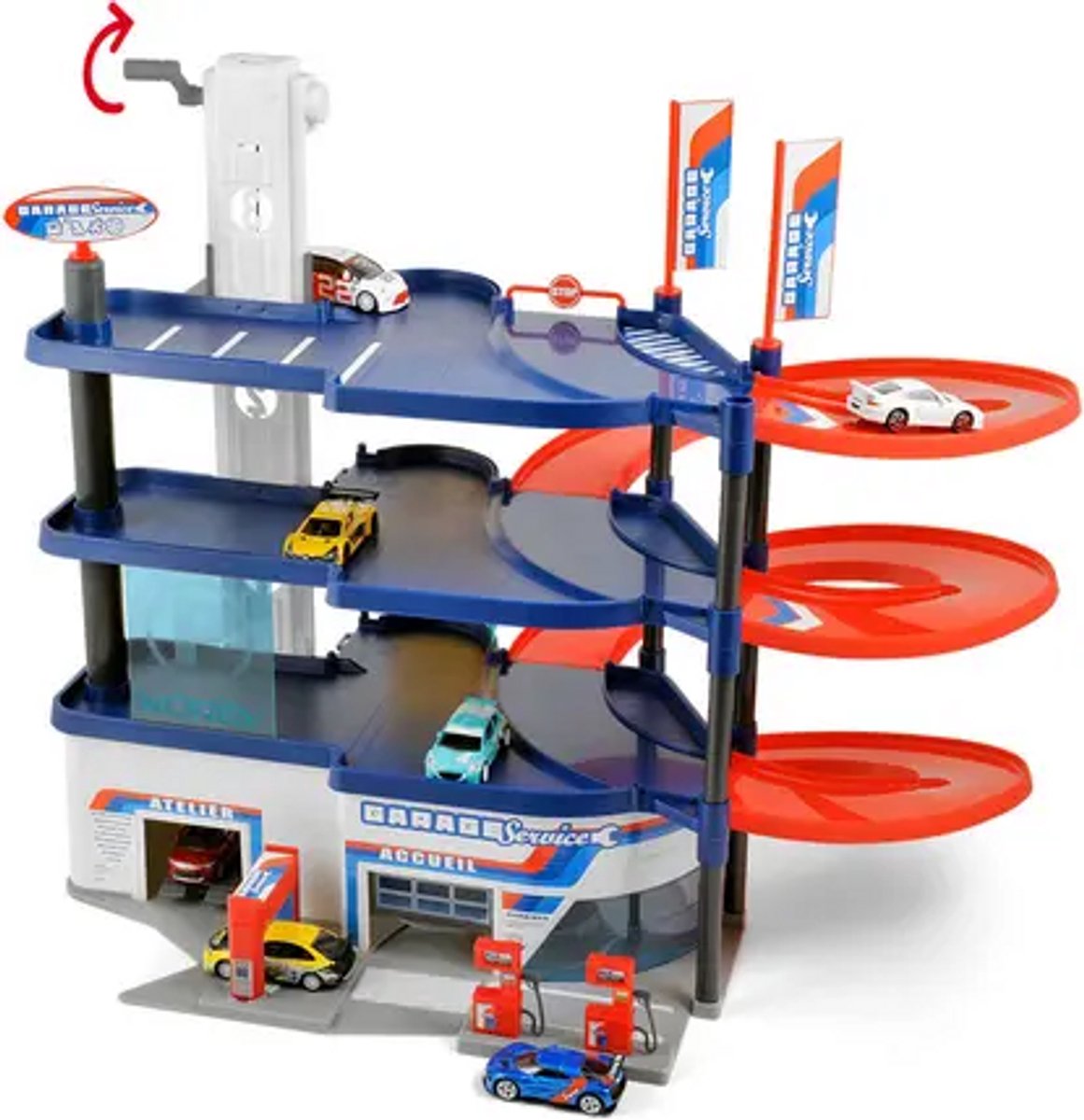 Norev Garage service 3 etages speelgoed