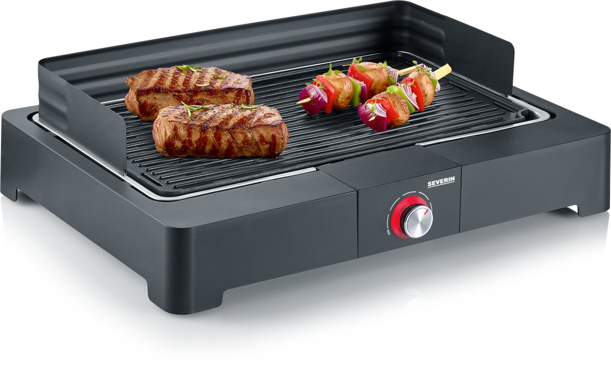 Severin PG 8567 Grill Tafel Controlelampje Zwart