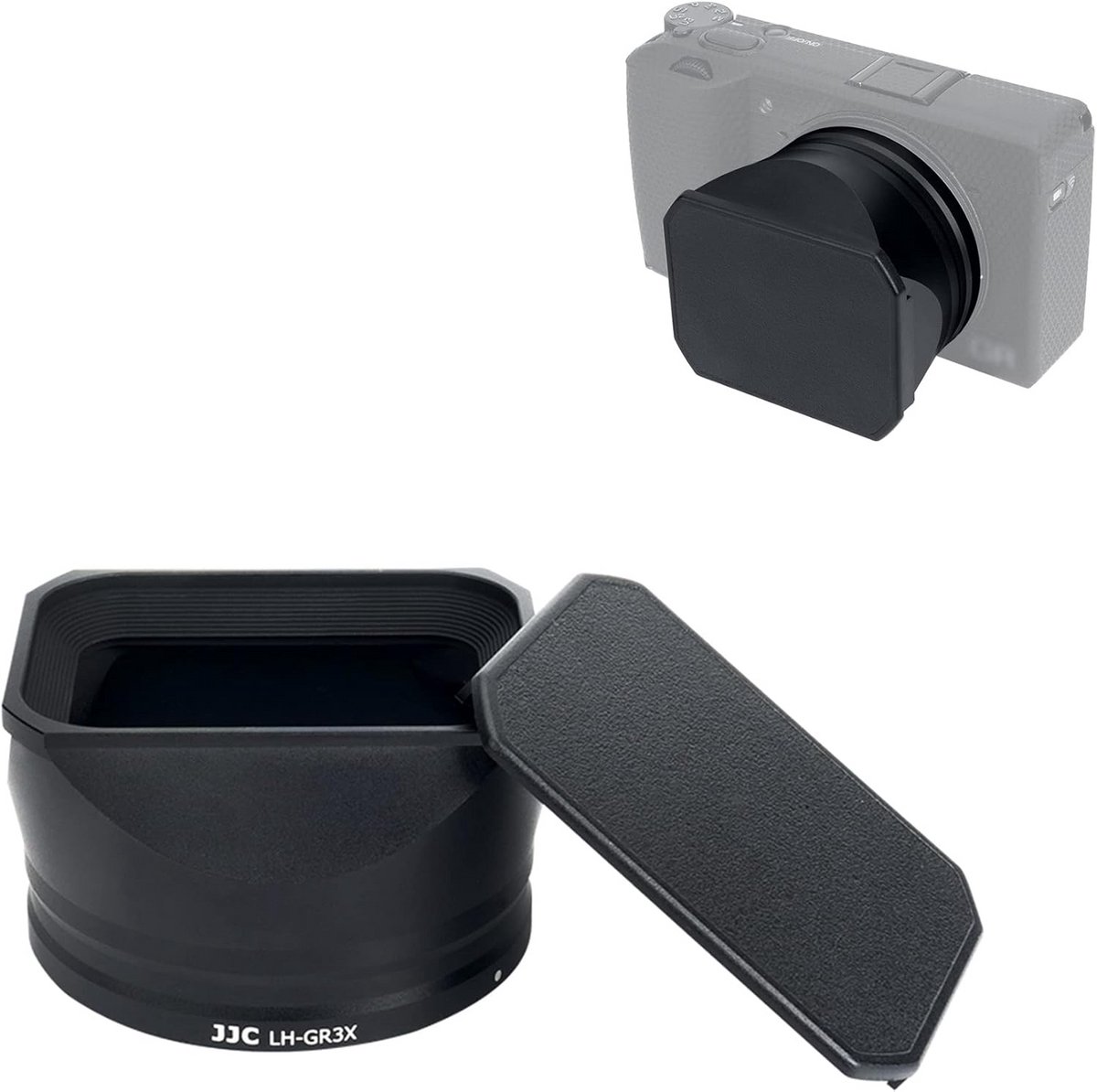 Metalen Zonnekap met Lensdop voor Digitale Camera GR IIIx Camera Bescherming