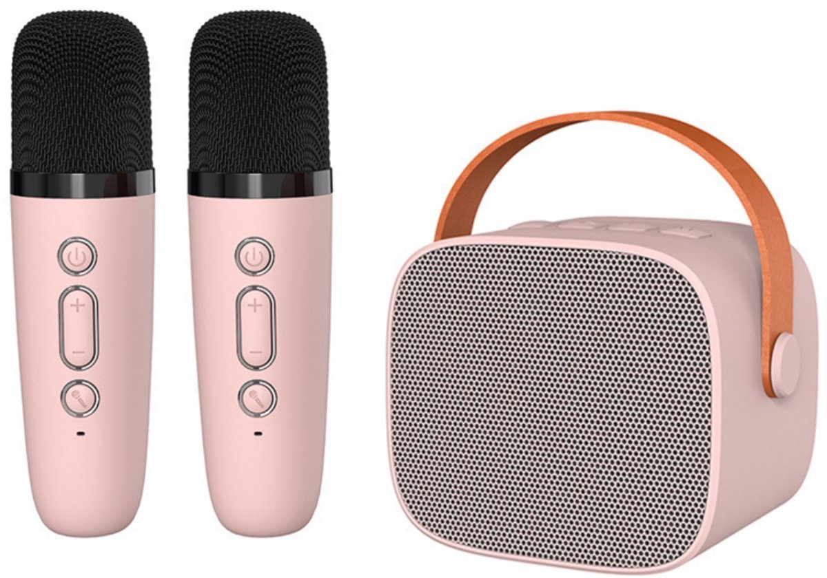Bluetooth-karaokemicrofoon voor kindertelefoons met LED-lampje • Kinder
