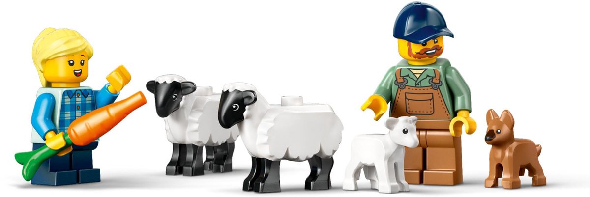 LEGO City Rode tractor met aanhanger en schapen - 60461 — afbeelding 13