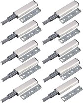 TOKSEO 12 stuks Push to Open deuropeners, magnetische drukdeuropener, magneetsnapper voor kantoor, ladekast, kastdeur (zwart
