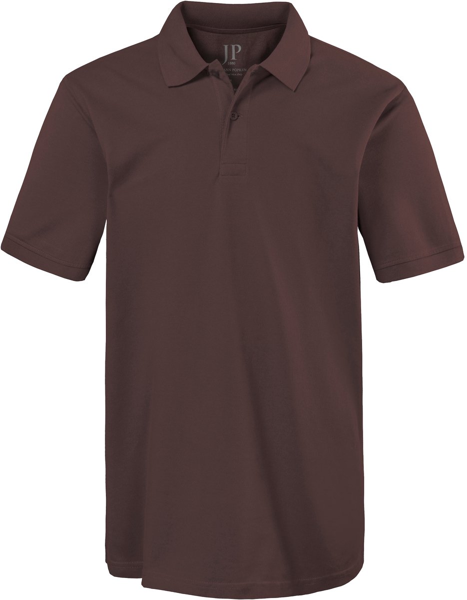 JP 1880 - Heren - Poloshirt basic halflange mouwen piqué - Mahoniebruin - Maat 7XL