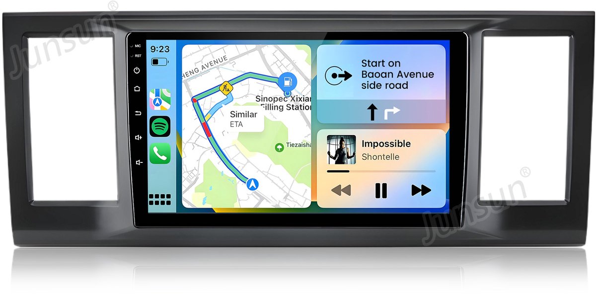 HexinexMarket Octa-Core autoradio Geschikt voor VW Caravelle 2015-2020 - Draadloos CarPlay, Android Auto, Androdi 15, multimediaspeler, 4GB+64GB