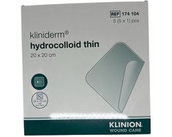 Klinion Kliniderm 20 x 20cm hydro thin hydrocolloïdverband - 5 stuks