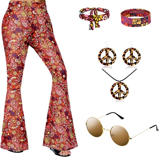 Swing Op De Dansvloer In Stijl Heren Disco Kostuum Met Zestiger Jaren Mandela Print  Colbert En Broek Met Uitlopende Pijpen Thumb 1