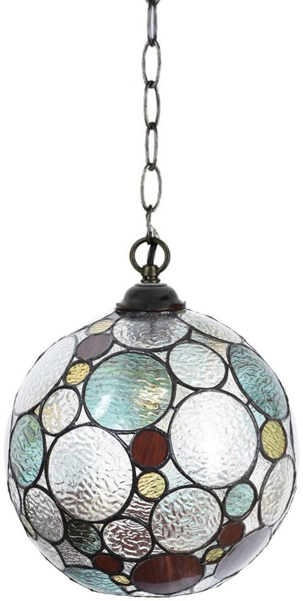 Coloured by Art Tiffany Hanglamp Endless - Art Deco Trade Petrol