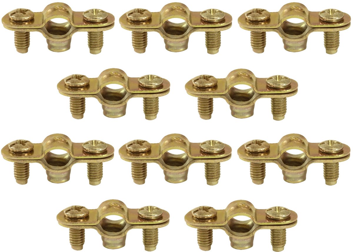 Set van 10 klemmen duurzame eenvoudige bevestiging Ø8mm - 1-8