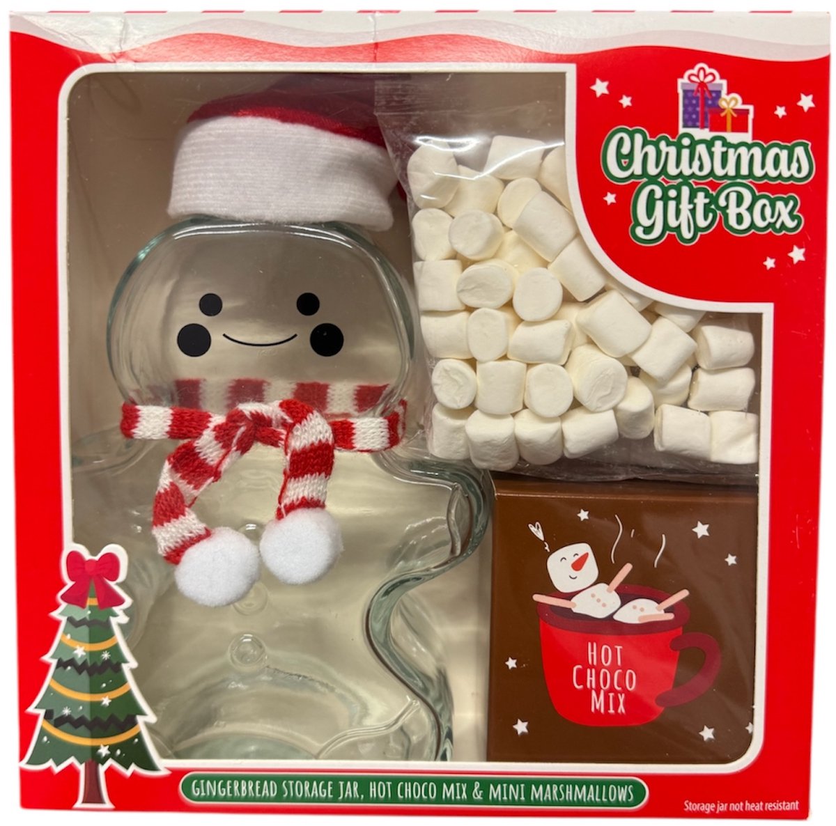 Kerst chocolade pakket - Sneeuwpop - chocolademelk - marshmallows - sneeuw