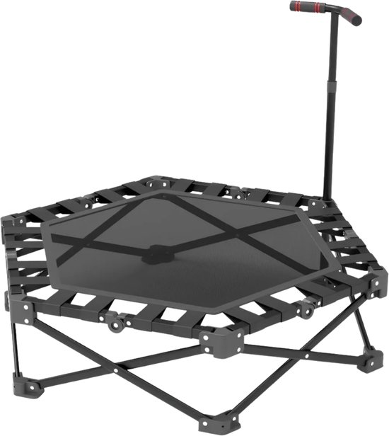 Fitness trampoline - Trampoline - Mini trampoline - Opvouwbare trampoline - Rebounder - Mini trampoline volwassenen - Zwart - max 150kg