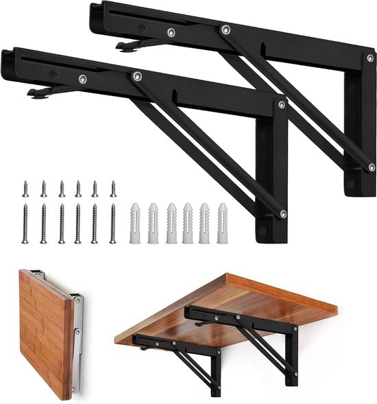 Wandgemonteerd opvouwbaar bureau voor thuiskantoor/wasruimte/bar, ruimtebesparende opvouwbare werkbank voor keuken en eetkamer (120 x 40 cm