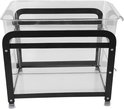 Organisateur Tiroir Coulissant 2 Niveaux Sous évier – Rangement Amovible Pour Placard Cuisine – étagère Glissante Polypropylène