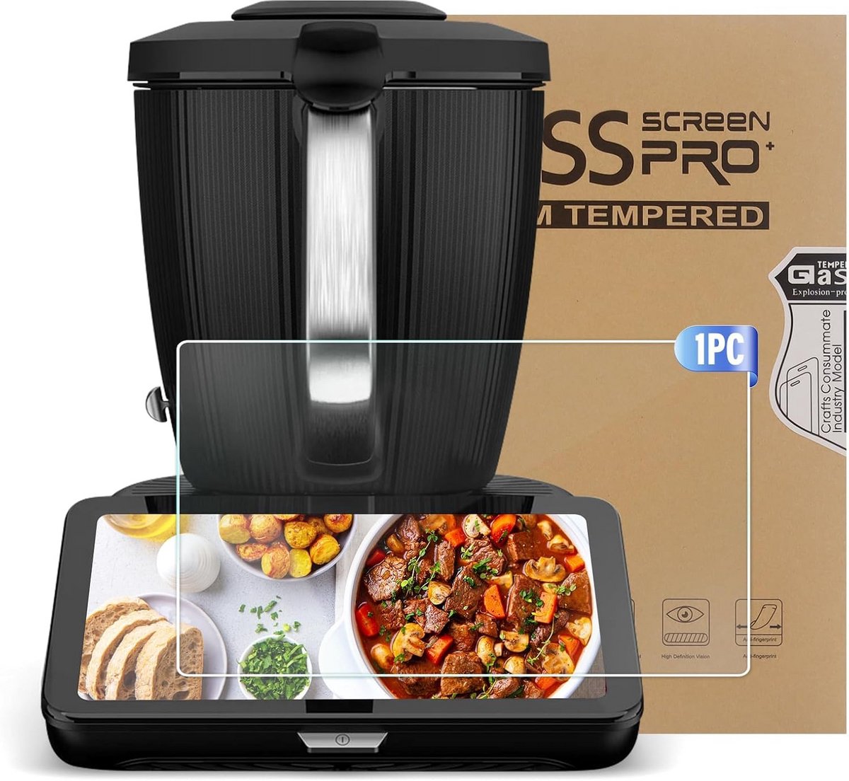 Ultraheldere Screenprotector voor Thermomix TM7 Display - Krasbestendige Beschermfolie