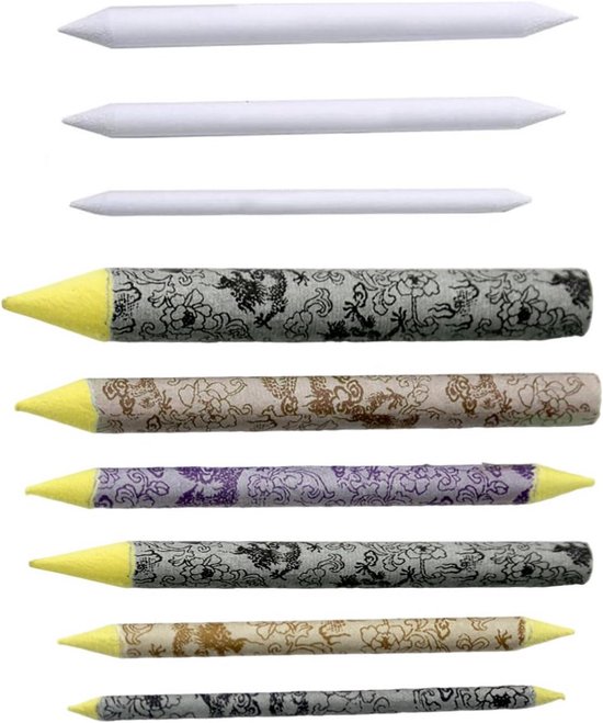 Heveer Set Van 4 Vlakgommen Voor Schetsen Met 40 Sponskoppen Professionele Tekenset Kunstaccessoires Schetsschilderen 2872412451