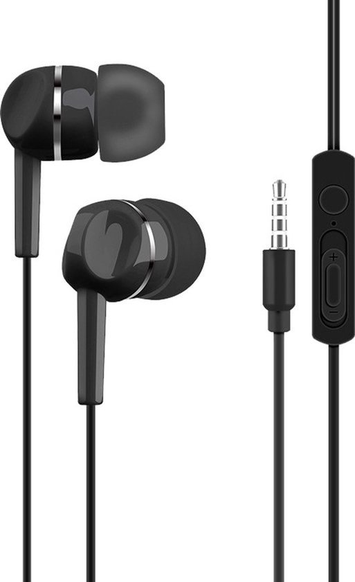 Hoogwaardige Semi-In-Ear Bedrade Koptelefoon met Micro - Ideaal voor Mobiele Telefonie, Computerspellen & Meer!