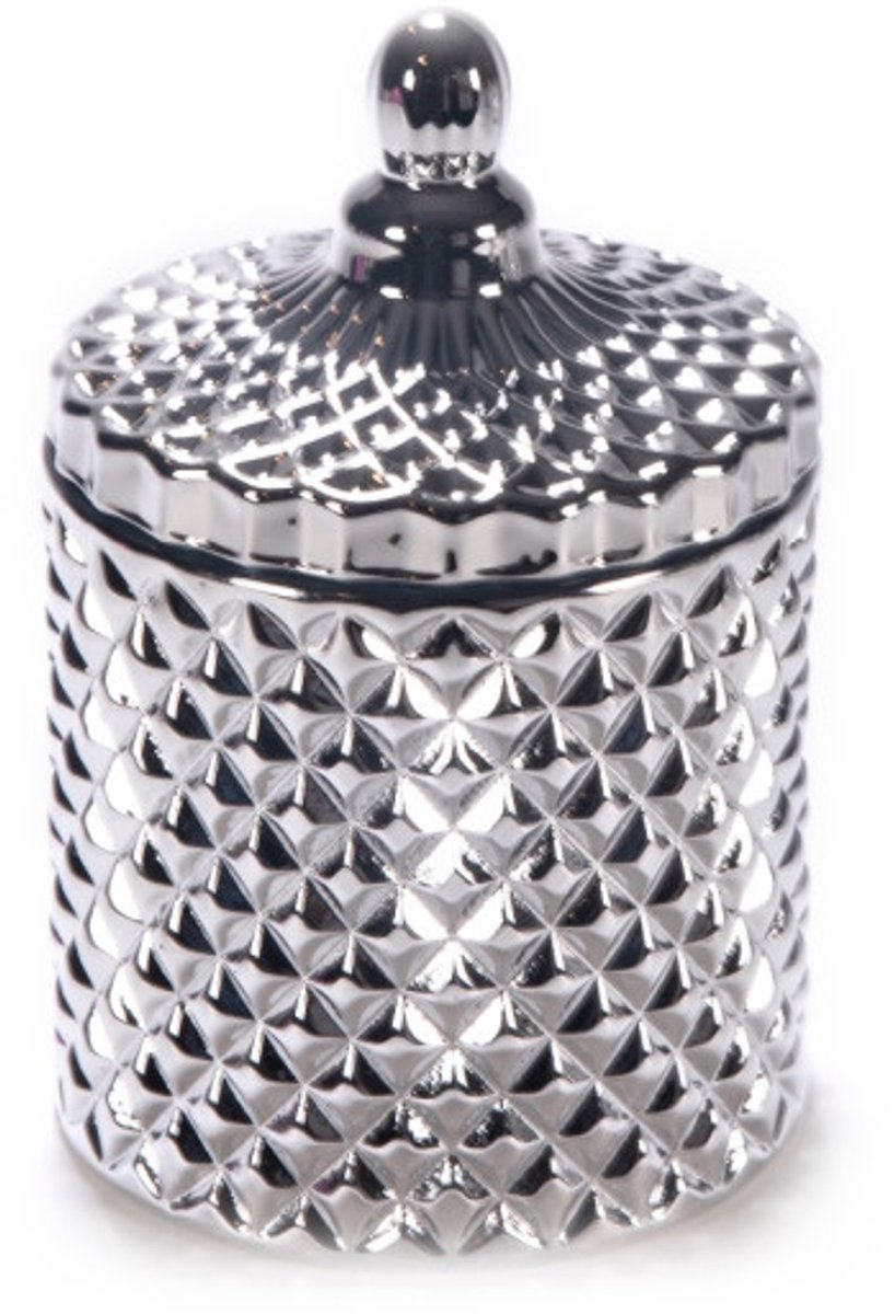 ELEVENSY Luxe Geurkaars 220g - Zilver - Oriental Amber - 45 Branduren - Sojawas