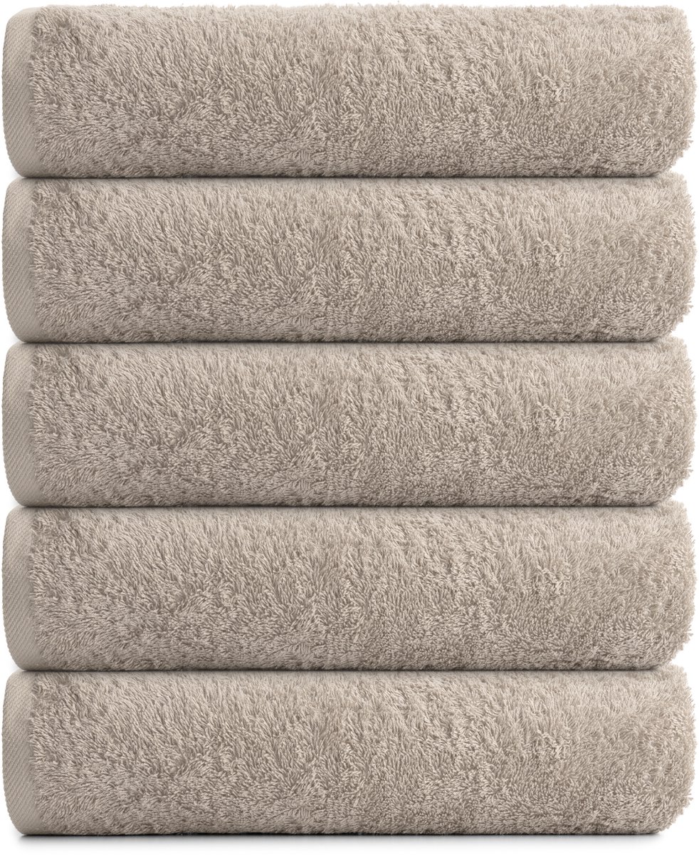 RELAKZ - Warm Sand - Handdoeken - 2-Pack - 100% Katoen - 550 GSM - 70x140 cm - Zacht en Absorberend