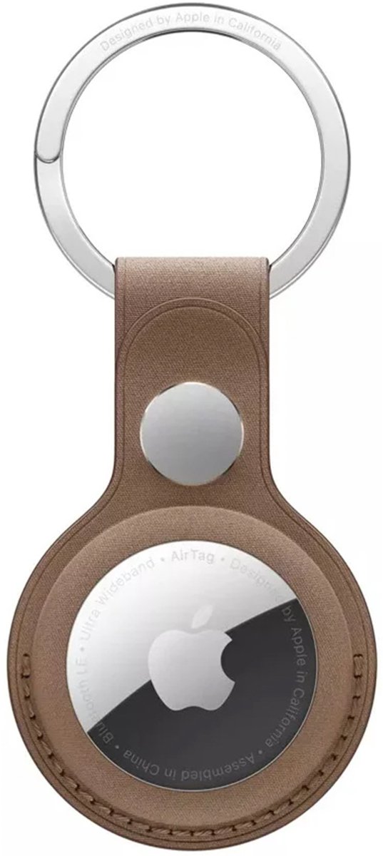 Apple sleutelhanger - AirTag - FineWoven Key Ring - Taupe