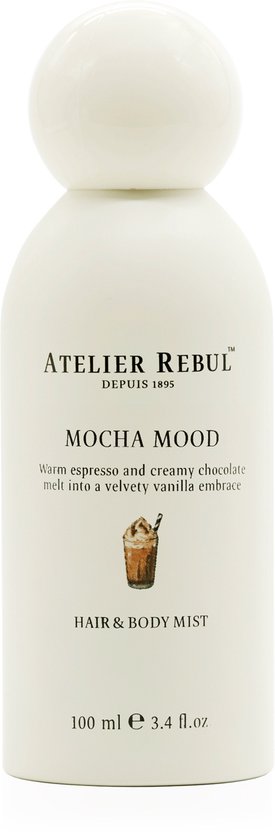 Atelier Rebul Mocha Mood - Hair & Body Mist (100ml) - Zachte & Verfrissende Geur -Spray voor Huid & Haar