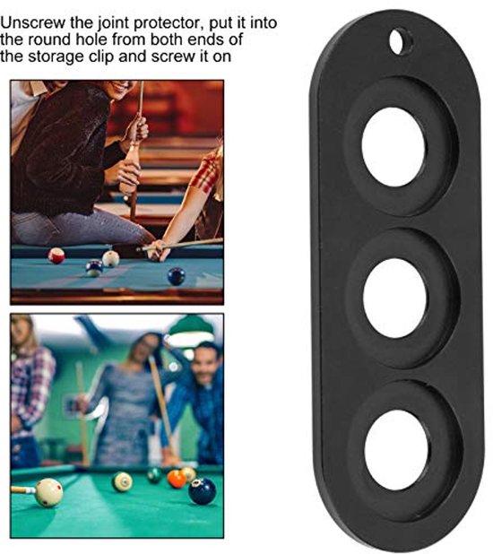 Billboard Cue Joint Protector Opslag Pool Tafel Stick Joint Protector 3 Gat Houder voor Biljart Accessoire Aluminium Als Afgebeelde Foto — afbeelding 4