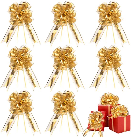 Super Autostrik Salerno Goud 120x100x50cm Met Lint En Zuignap Krabbendam Kadoverpakking