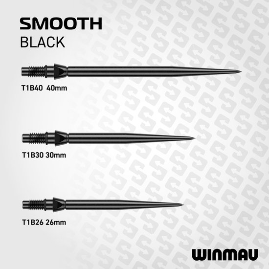 Winmau Switch Point Smooth Black 30 mm van Winmau — afbeelding 4