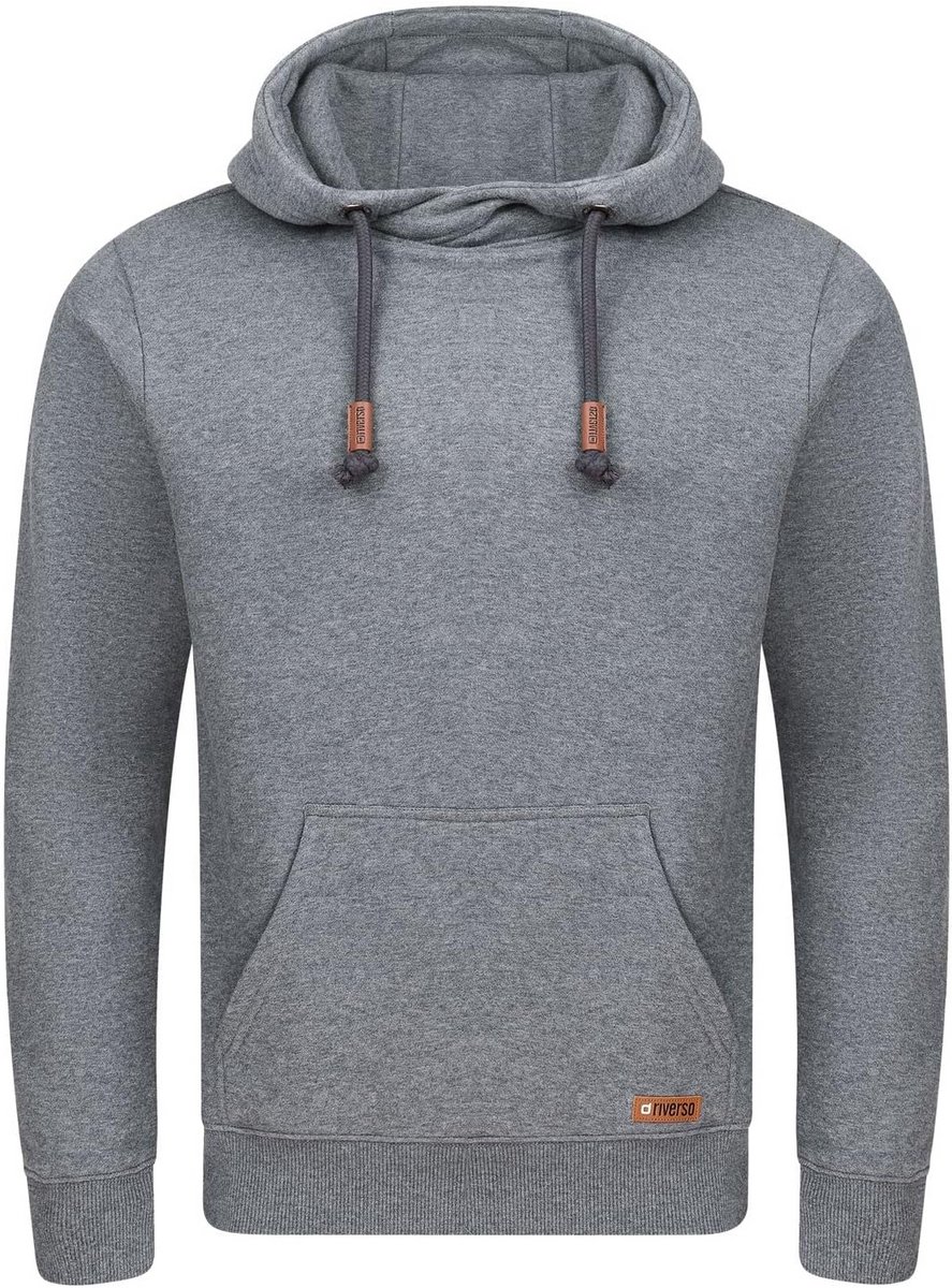 Hoodie voor Heren met Capuchon en Crossover-Kraag