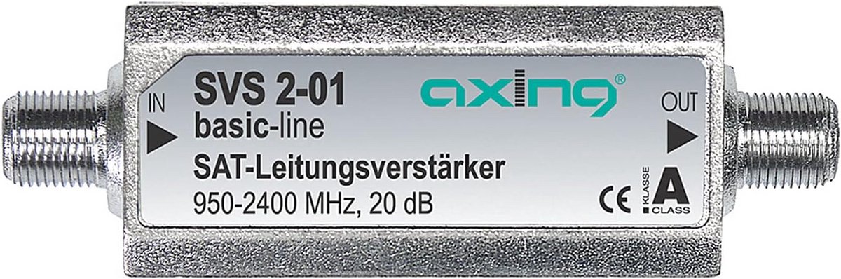 Inline Satelliet Signaalversterker (20 dB) voor Lange Kabeltrajecten