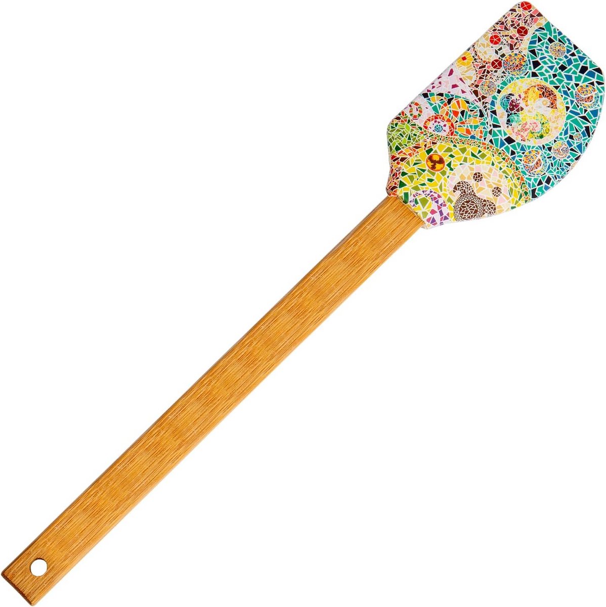 Hittebestendige Siliconen Spatel met Houten Handvat - 31 cm - BPA-Vrij