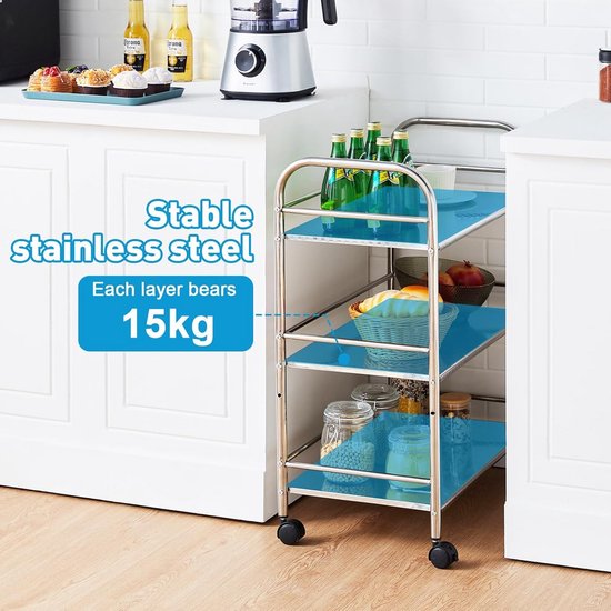 Serveerwagen Rubbermaid met 10cm zwenkwielen zwart GZ OfficeXperience