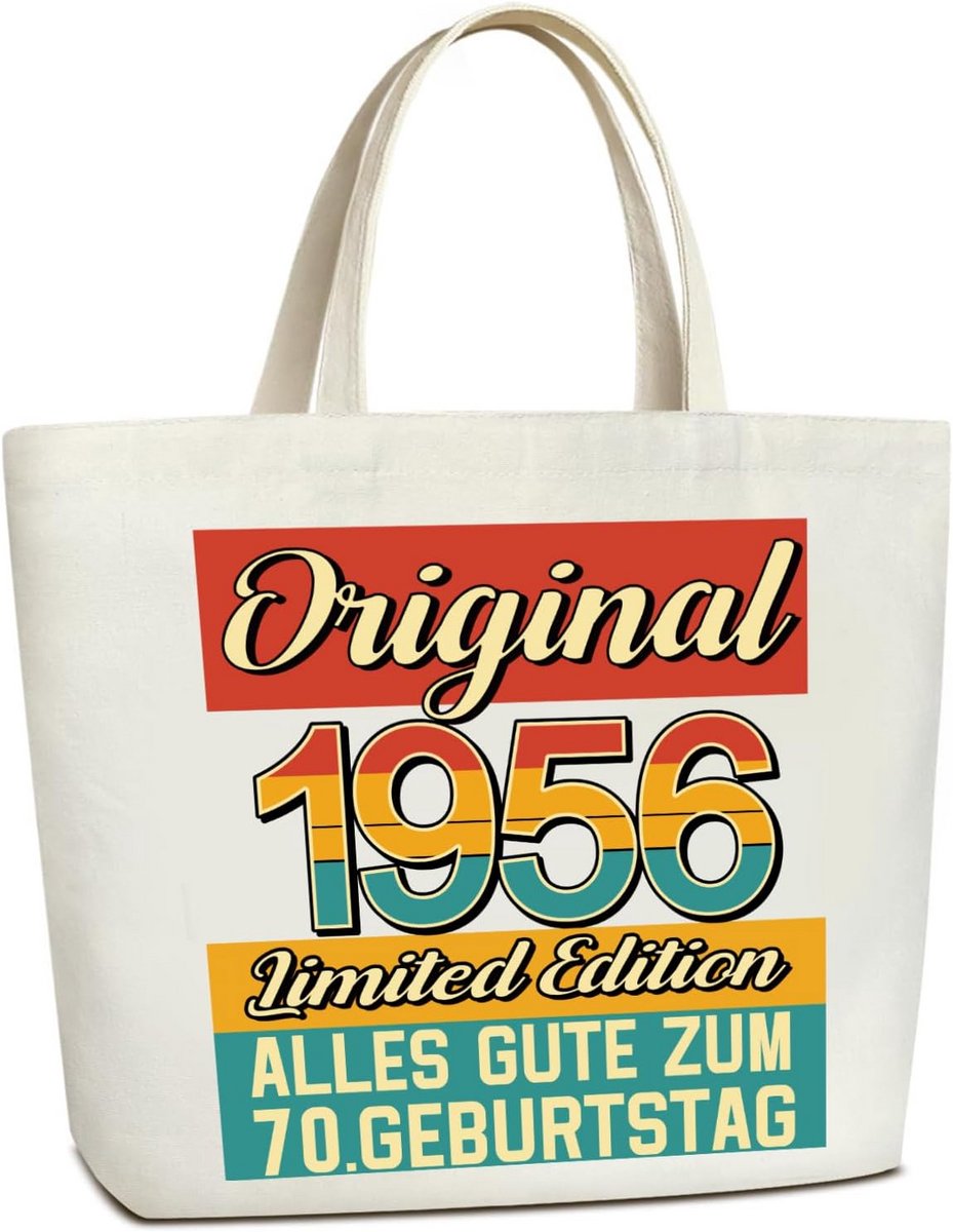 Grote Katoenen Draagtas Shopper Tas - Ideaal Cadeau voor Vriendin, Moeder of Zus