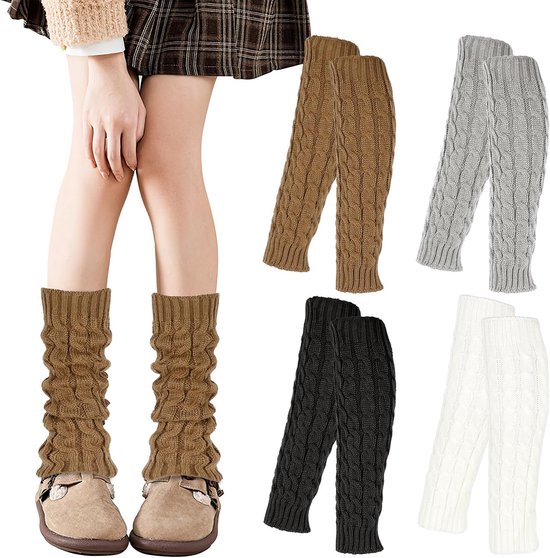 Mohair Beenwarmers Effen Kleur Lange Kniehoge Sokken Vrouwen Winter Warm Mode Casual Stapel Sokken Bedekken Lang Over De Knie Sokken