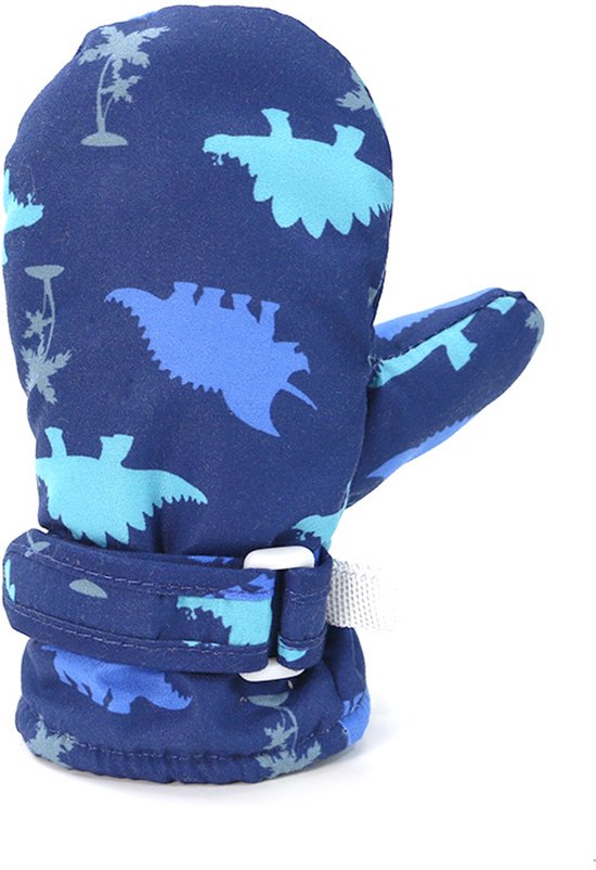 Kinder skihandschoenen - Waterdichte, winddichte en warme winterhandschoenen - Skihandschoenen voor jongens en meisjes - Snowboardhandschoenen - Fietshandschoenen-L-Blauw