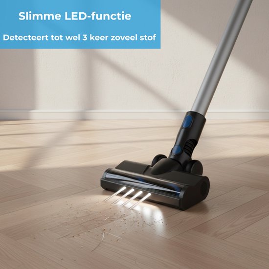 Aspirateur balai Innova Essentials PowerVac sans fil - avec 4 accessoires différents - Aspirateur sans fil - Sans sac sur batterie - Cleaner