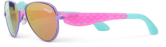 Bling2o ZONNEBRIL: HAMPTON BEACH - Suntan Turquoise, siliconen, 100% UV bescherming, in doorzichtige bewaardoos, 3+ van Bling2o — afbeelding 2